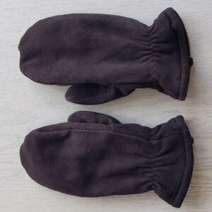 Deerskin Suede Leather Winter Finger Mittens Gloves